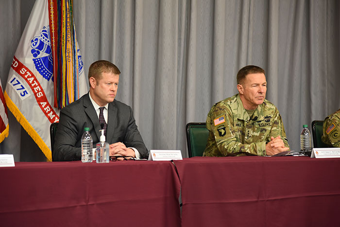 Secretary of the Army Ryan McCarthy and General James McConville