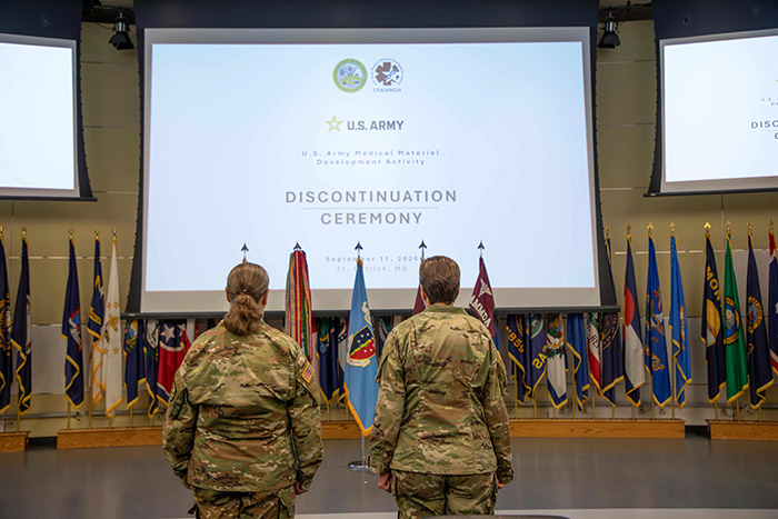 Brig. Gen. Constance L. Jenkins and Col. Mara Kreishman-Deitrick
