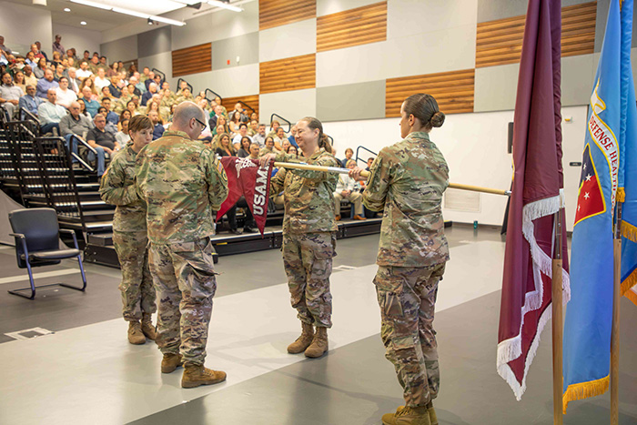 Casing the USAMMDA guidon