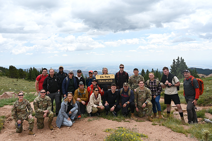 Group photo at Pikes Peak