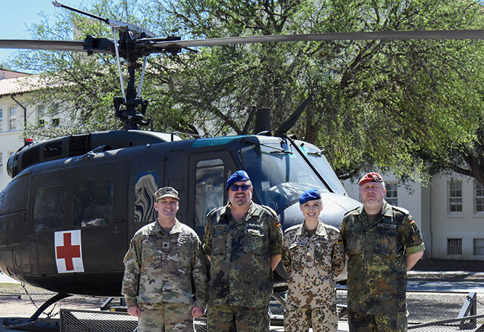 LTC Brian Kirkwood and German delegation