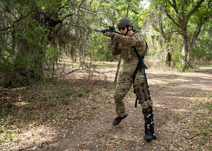 Soldier using the IBEX system