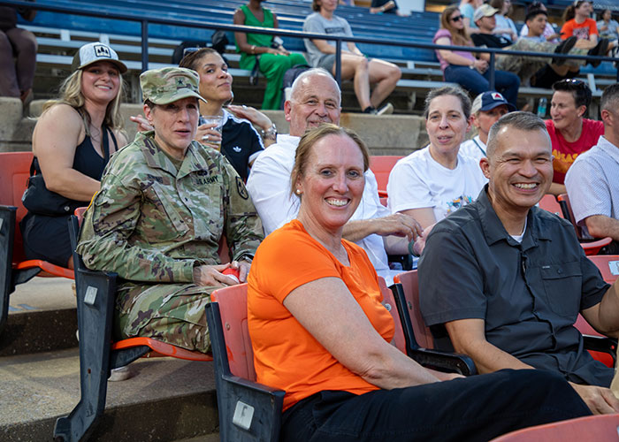 Staff from DHA R&D-MRDC Frederick Keys Game