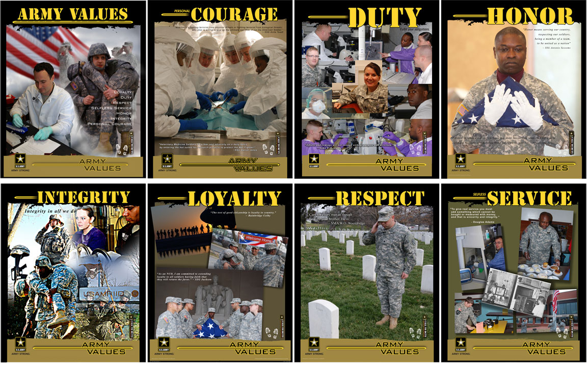 Army Values posters