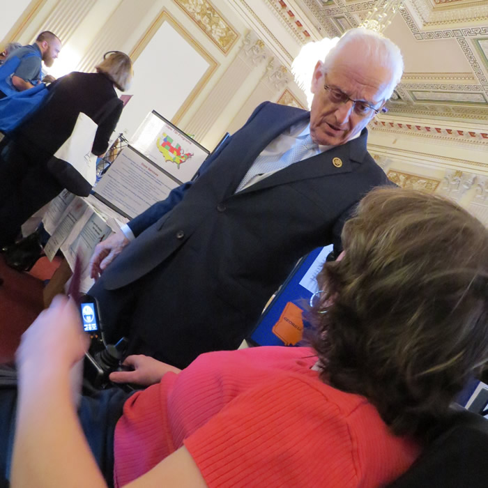 U.S. Rep. Bill Pascrell of New Jersey speaks to a brain injury survivor