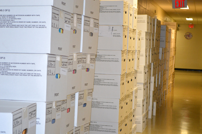 Boxes of archives