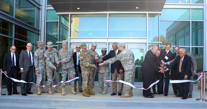 Key military and government leaders joined local political figures in an official ribbon cutting ceremony