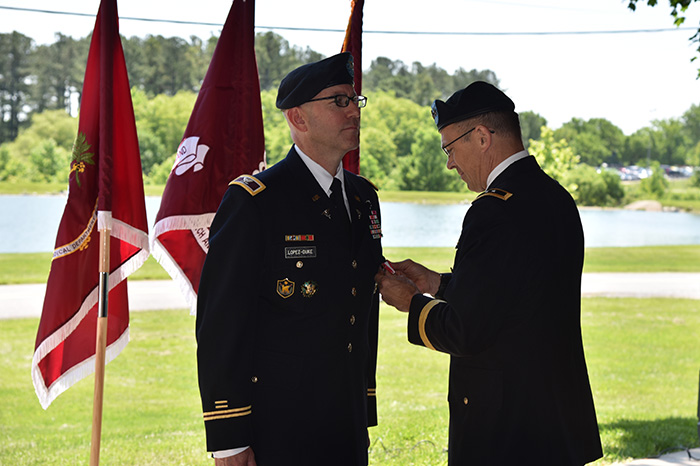 USAMRMC Chief of Staff Col. Alejandro (Alex) Lopez-Duke retirement ceremony