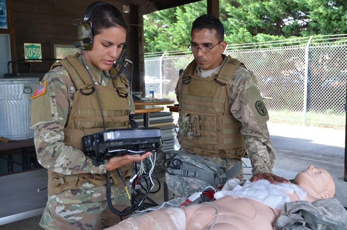 Field medics use telemedicine technology capabilities