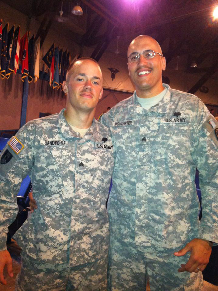 Sgt. Michael Sandford (left) and Sgt. Kelly McWhirter