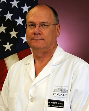 Colonel Robert Hale recently received the Humanitarian Award for Fellows and Members from AAOMS