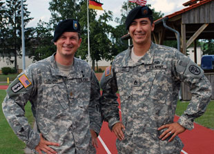 Maj. Michael Ronn and Staff Sgt. Nathan Lehman
