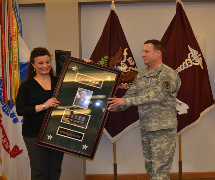 Lori DeBernardis receives the 2013 General Maxwell Thurman Award