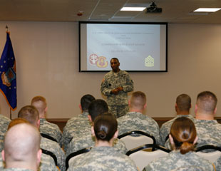 Professional Development session for junior enlisted Soldiers
