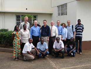 MG James Gilman visits USAMRU-K Kisumu Field Station, Kenya