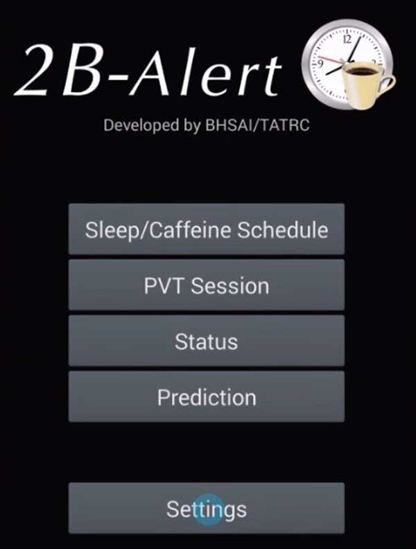 2-B Alert App screen 1